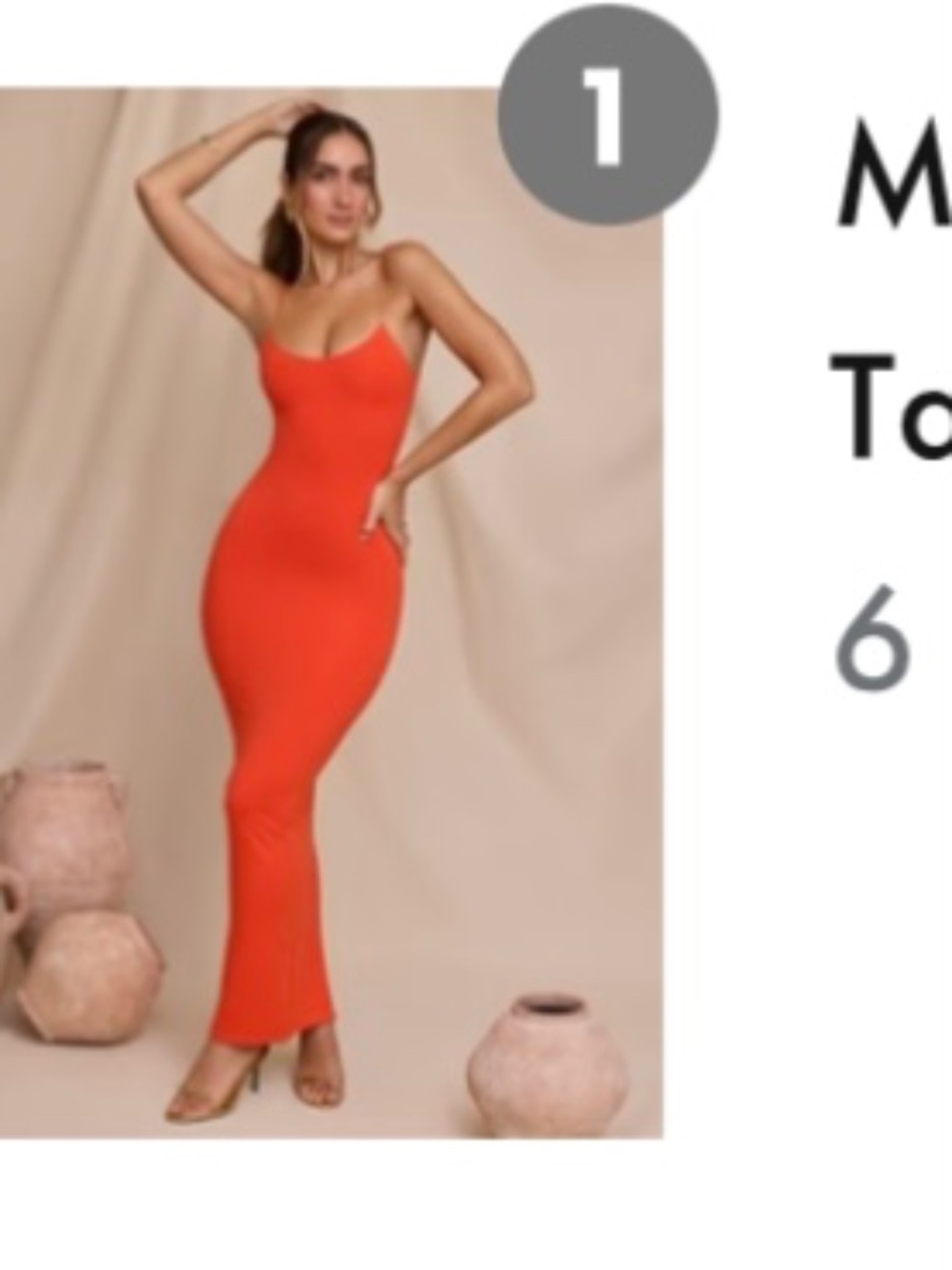 Orange Maxi dress